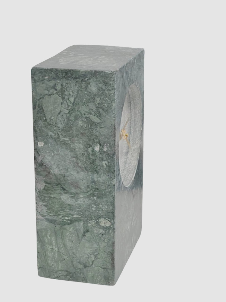 Global Views Green Marble Tower Clock