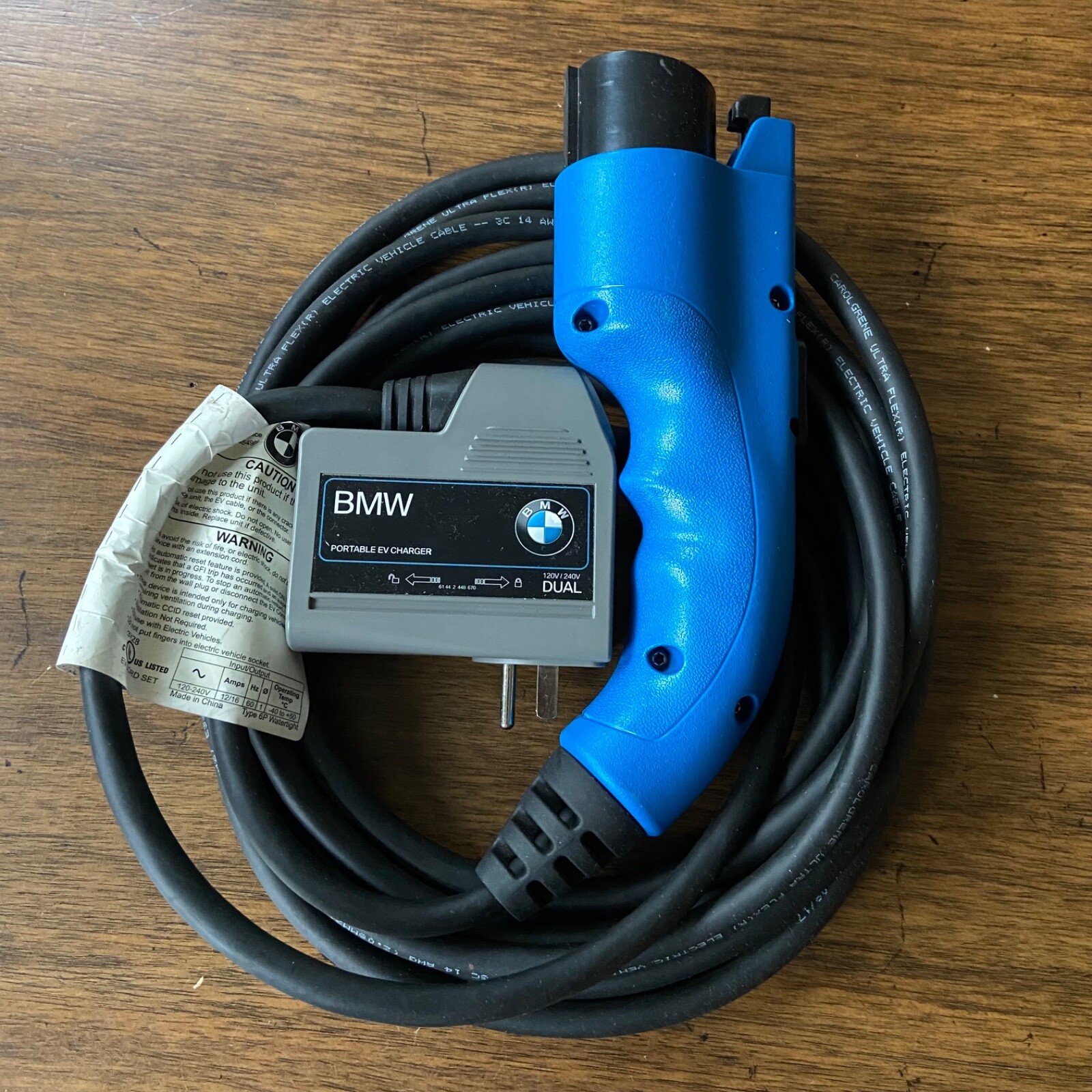 BMW EV charger i3 i8 X3 X5 330e 530e plugin Hybrid PHEV charging cable OEM -Read