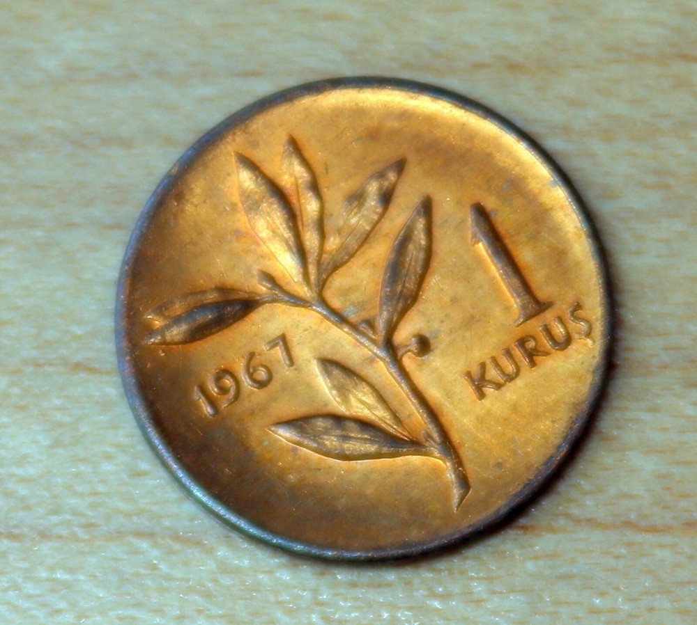 1967 Turkey 1 Kurus