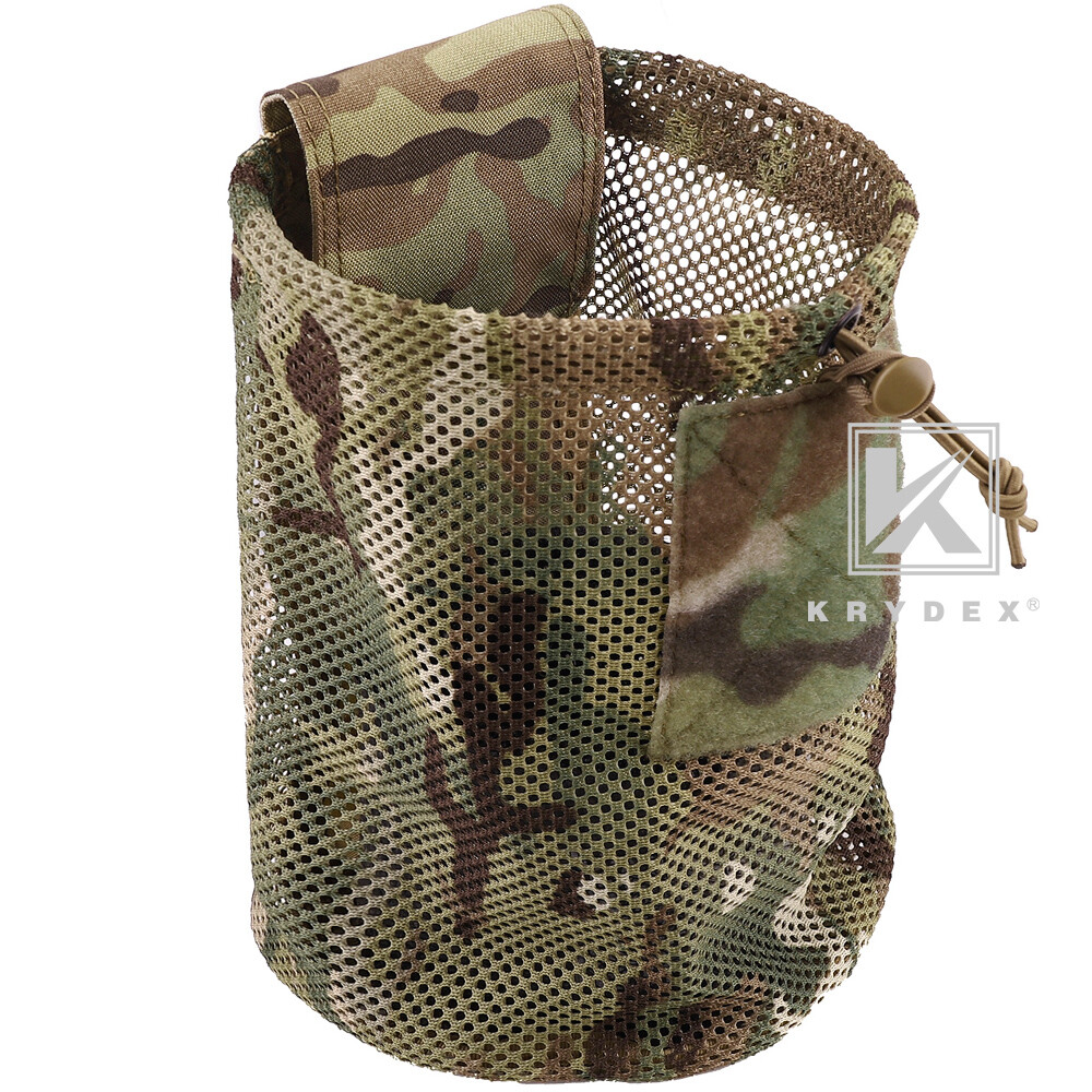 KRYDEX Tactical Mesh Dump Pouch Drop Pouch Magazine Recycling Pack MOLLE/BELT