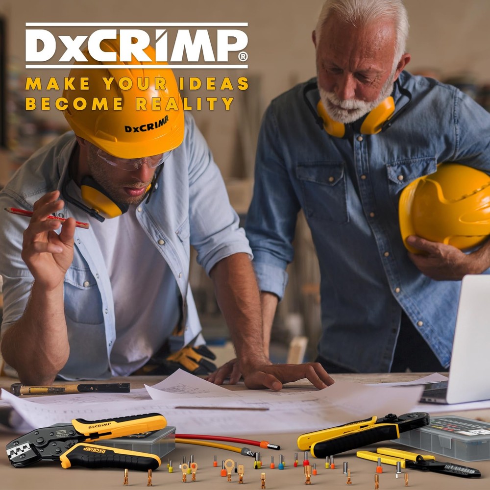 DxCRIMP Crimping Tool Kit, 14-Type Open Kit (Gold), Gold
