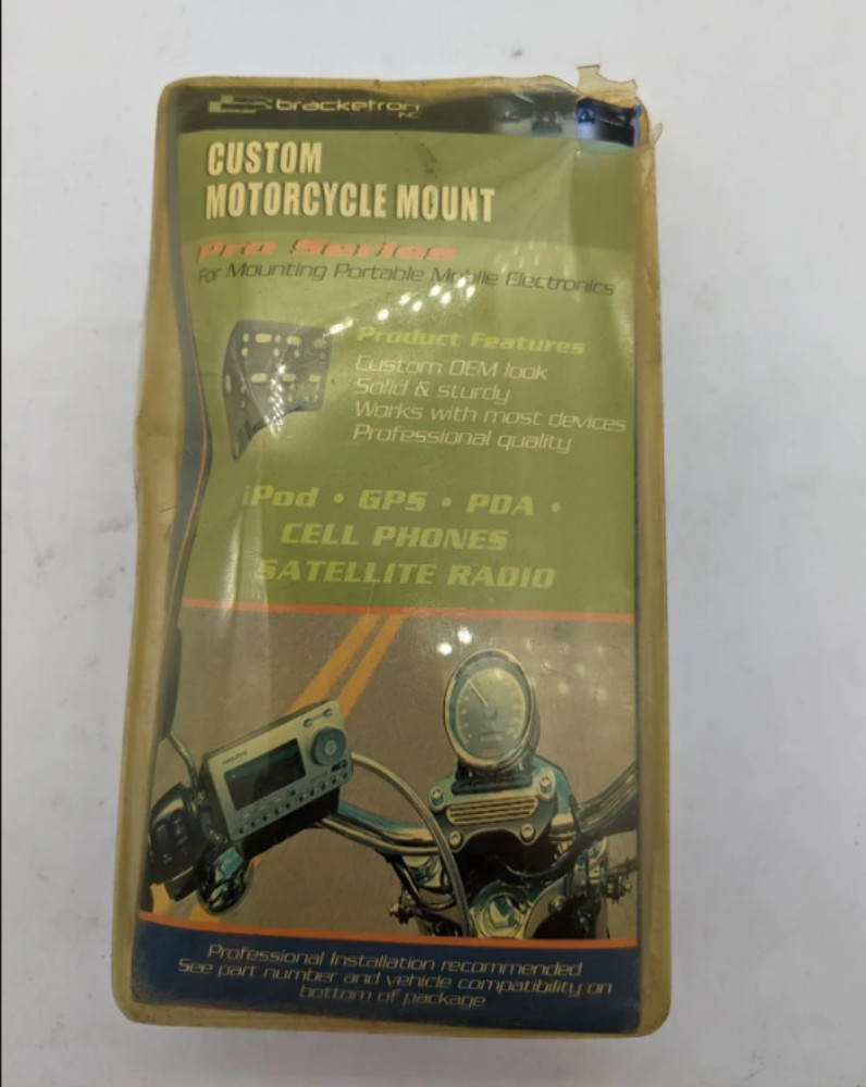 BRACKETRON Portable Electronics Motorcycle Mount CMM-202-CH