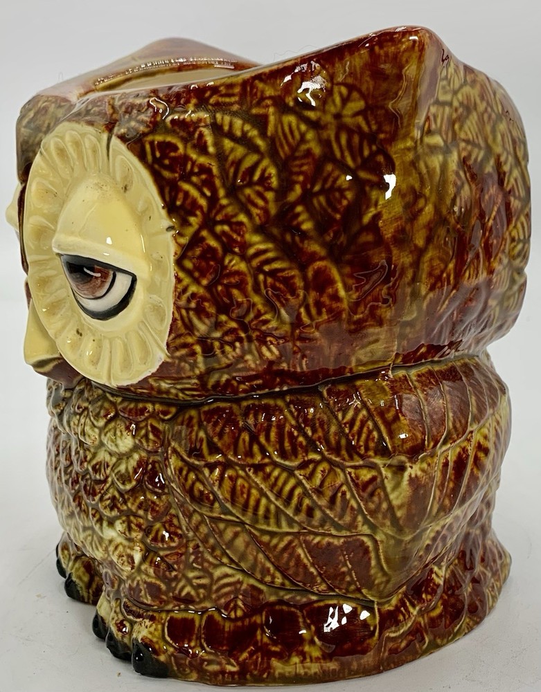 Claylicious Painted Ceramic Owl Planter Pot