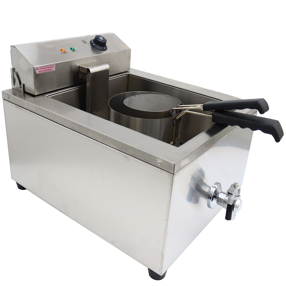 TECHTONGDA 110V Stainless Steel Multi-Purpose Funnel Cake Fryer for Donuts etc.
