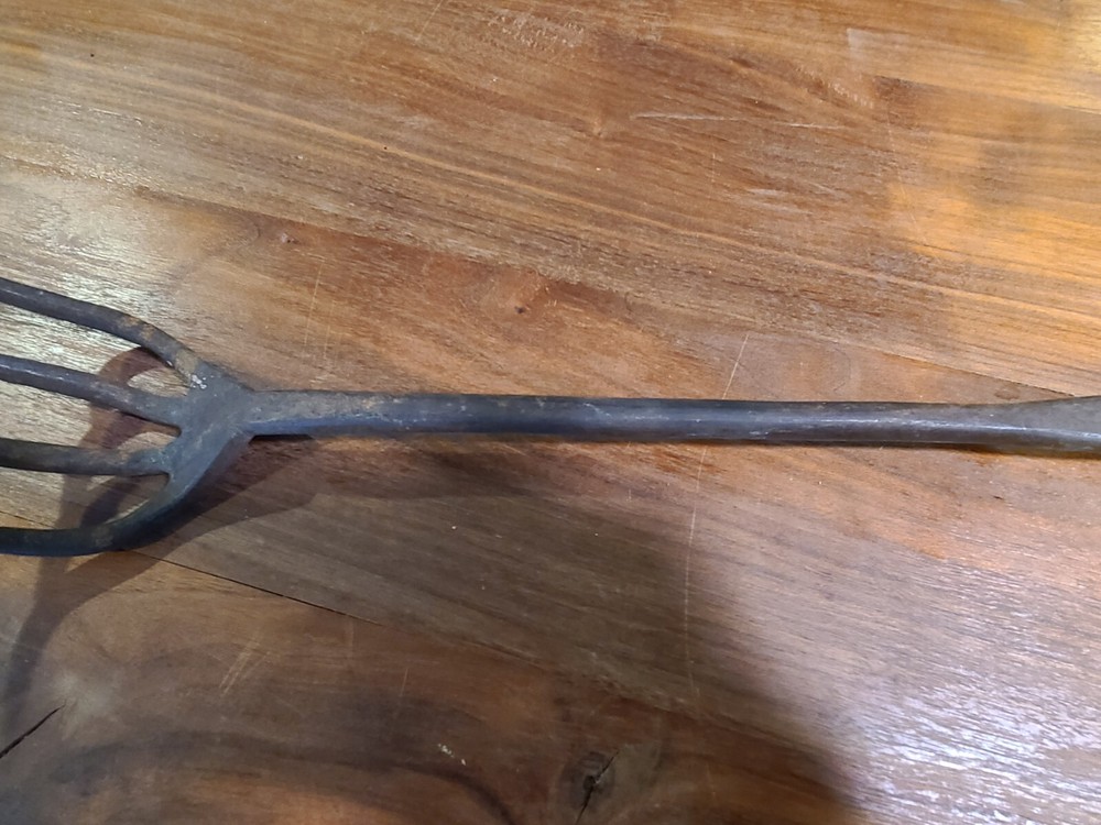 Blacksmith Campfire Fireplace Fork Barbecue Marshmellow Wrought Iron E C Stuck