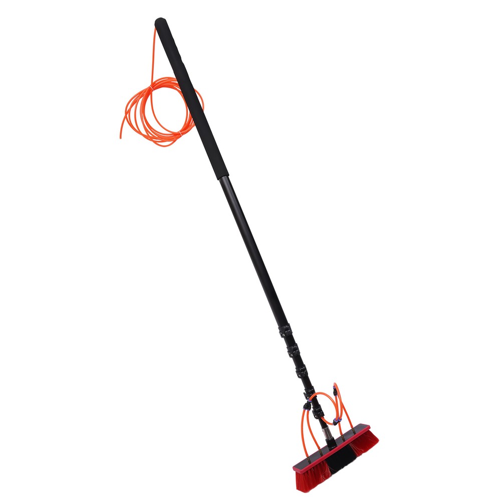 Telescopic Pole Water Fed Brush for High Surface Cleaning, Adjustable 7ft to