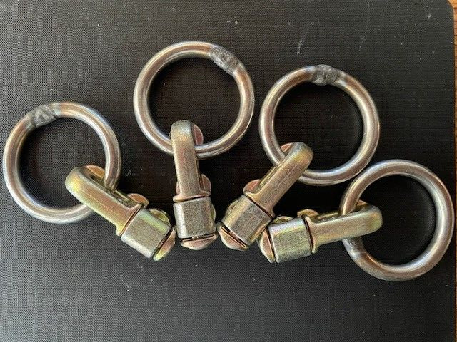 Model :78101 Double stud Cargo Ring Tie Down SET incl. (4 pcs)