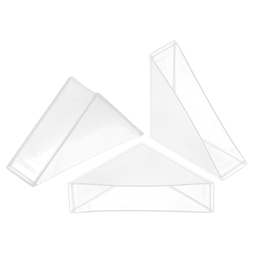 8Pcs Corner Protectors 16x70mm Plastic Right Angle Corner Guards Cushion White