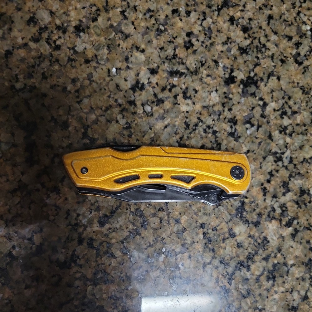 RoverTac Yellow Multi-Tool Knife Pliers Bottle Opener Screwdriver