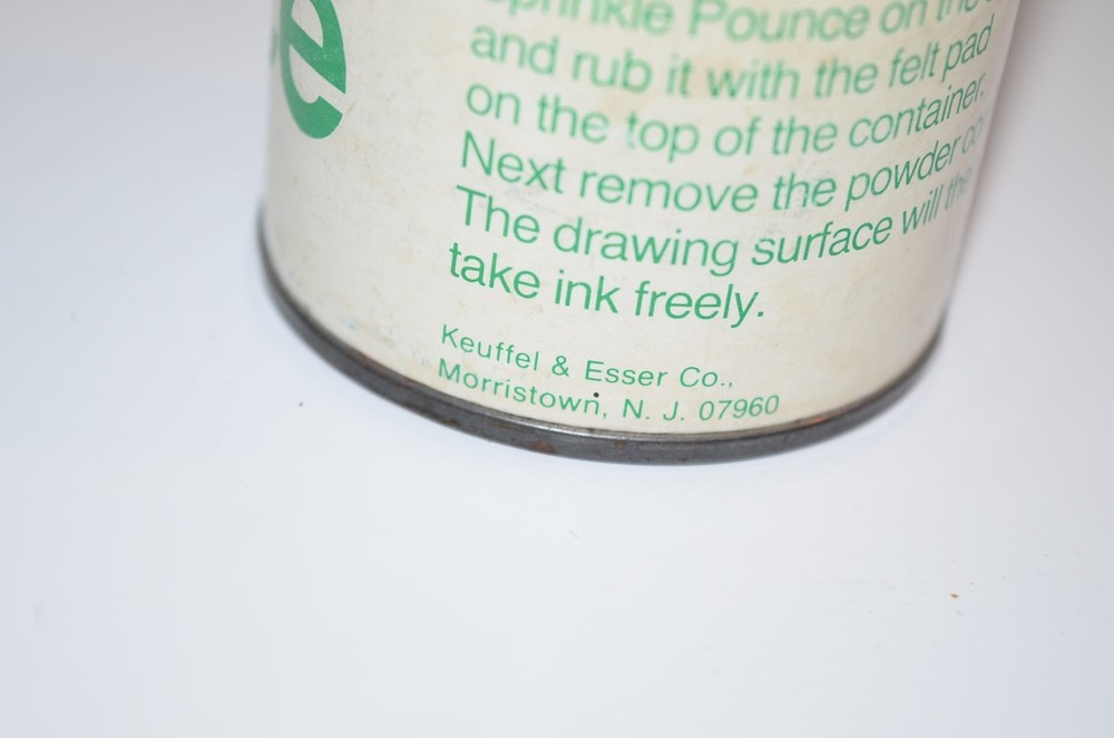 Vtg K&E Drafting Lettering Inking Powder Pounce 3/4 Full