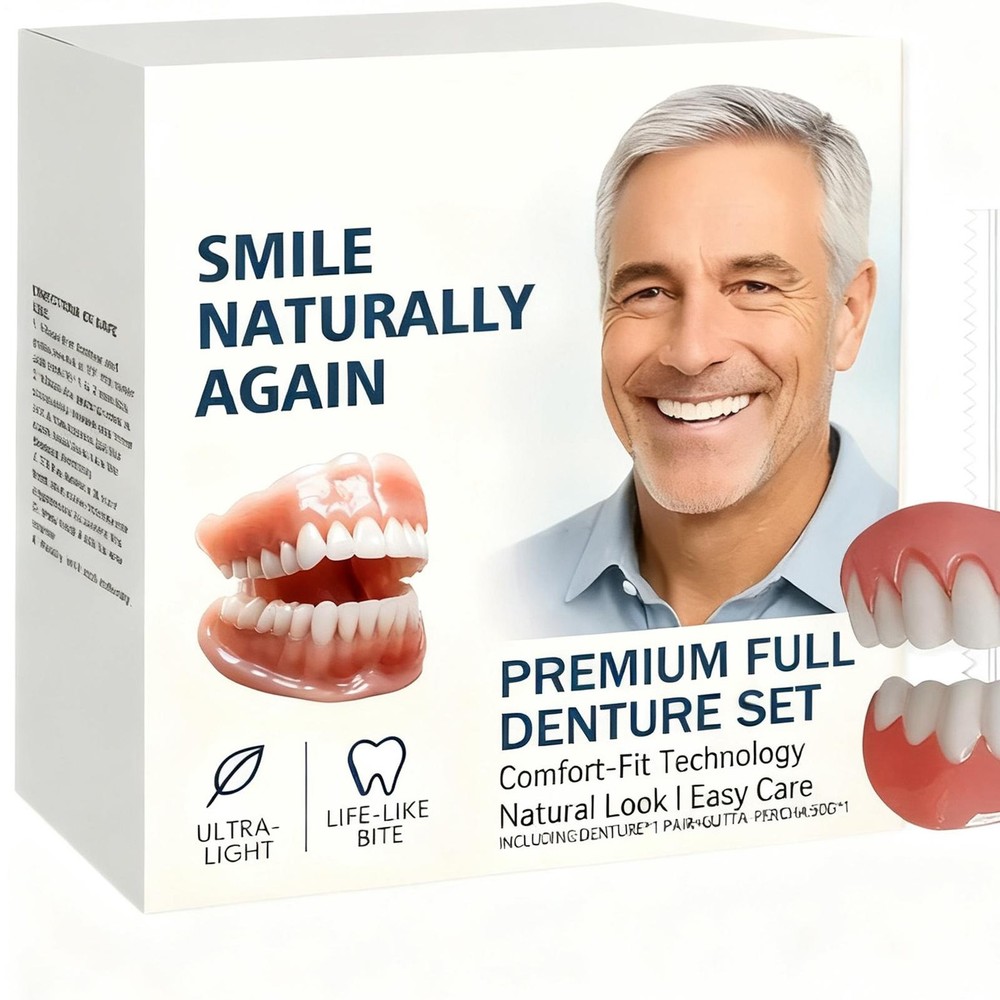 Full Denture Set for Men and Women Upper and Lower Denture False Teeth