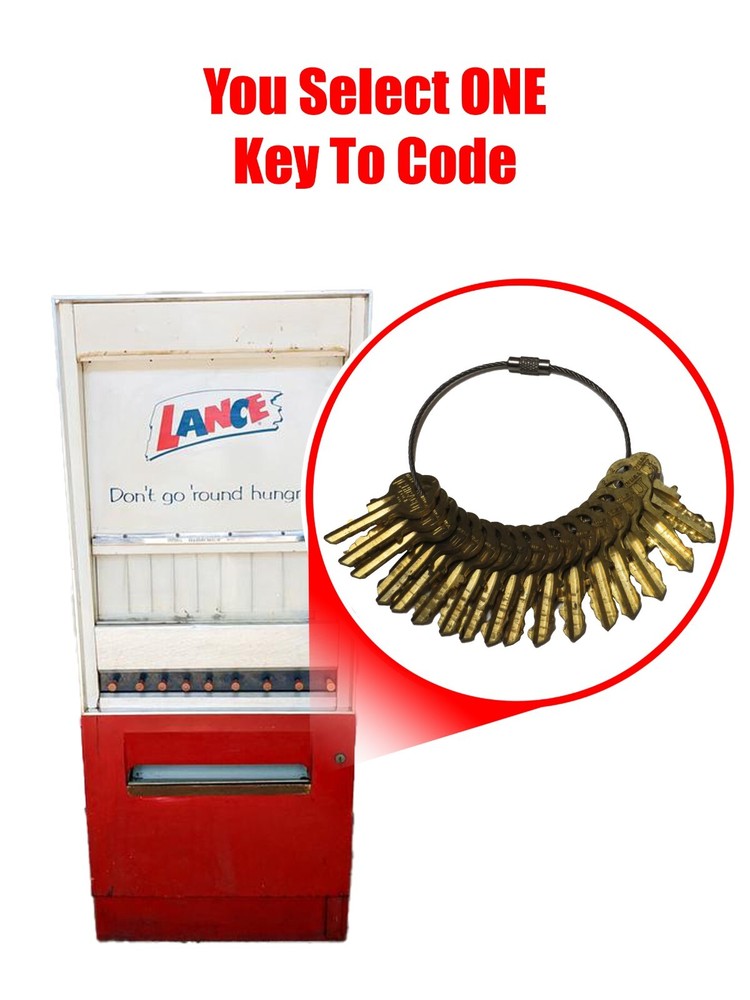 Lance Vending Machine Keys Starting With LB- You Select Option By Key Code
