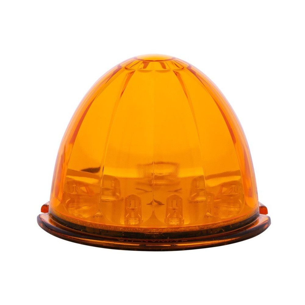 Front Air Cleaner Brackets with 12 Amber LED Dual Function Watermelon Lights