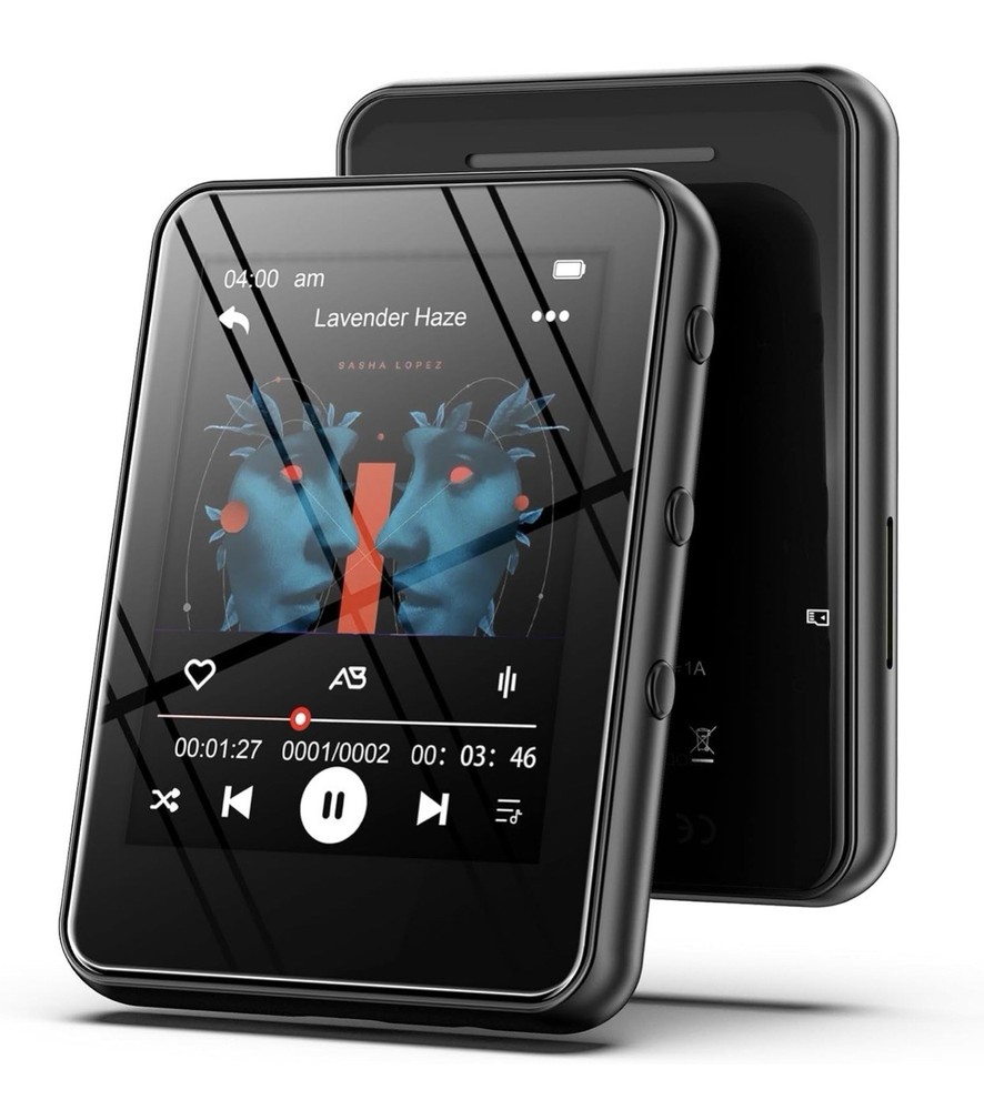 MP3 Player with Bluetooth – 32GB Portable Music Player with Full Touch Screen,