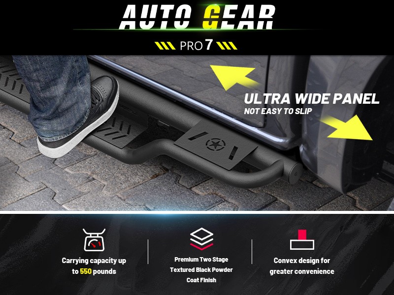 Sides Step Nerf Bars Running Boards For 2009-2018 Dodge Ram 1500 Regular Cab