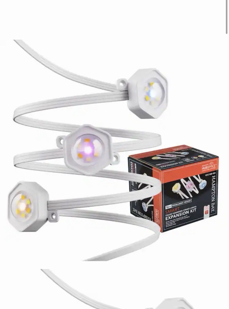 3 Pc Lot - Hampton Bay 10-LED 16.4' Plug-in Mini LED String Light Expansion Set