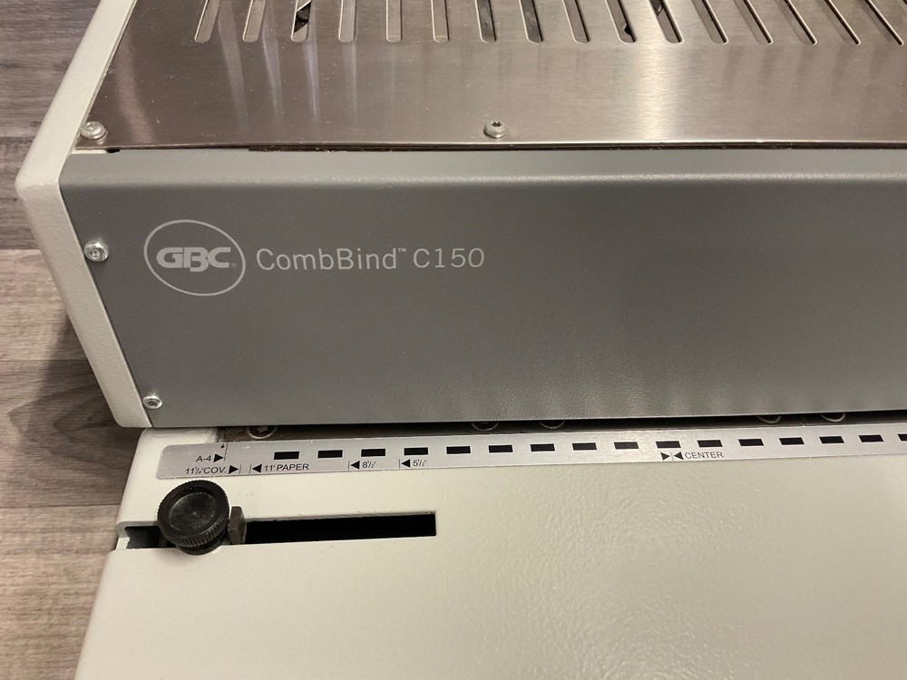 GBC CombBind C150 Heavy Duty Comb Binding Machine - EXCELLENT Condition