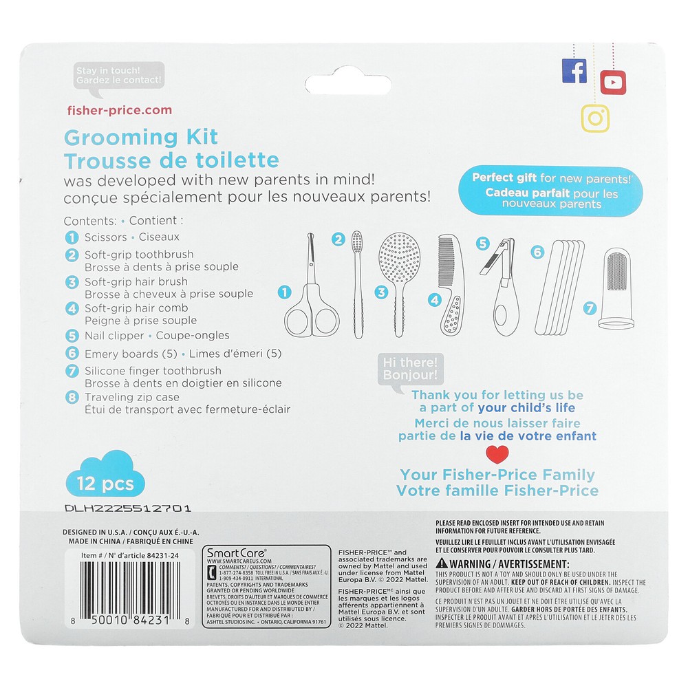 Grooming Kit, 0+ Months, 12 Piece Kit