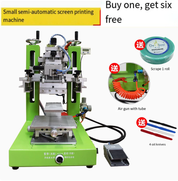 Screen Printing Machine Semi-automatic Pneumatic Desktop High-precision Inclined