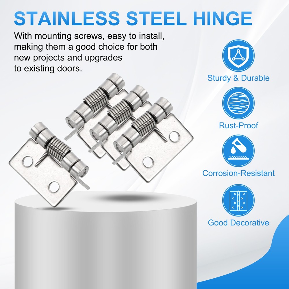 4 Piece Spring Hinges 1\" for Doors with Automatic Closing