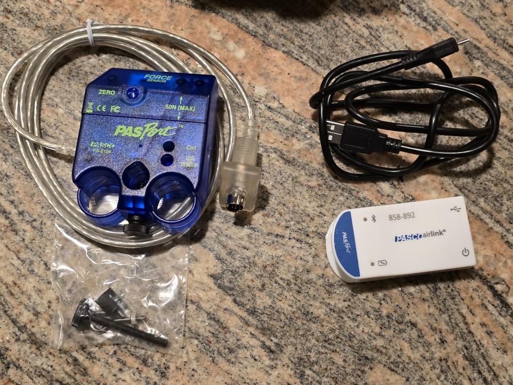 PASCO Force Sensor PS-2104 with PASPORT interface Airlink PS-3200