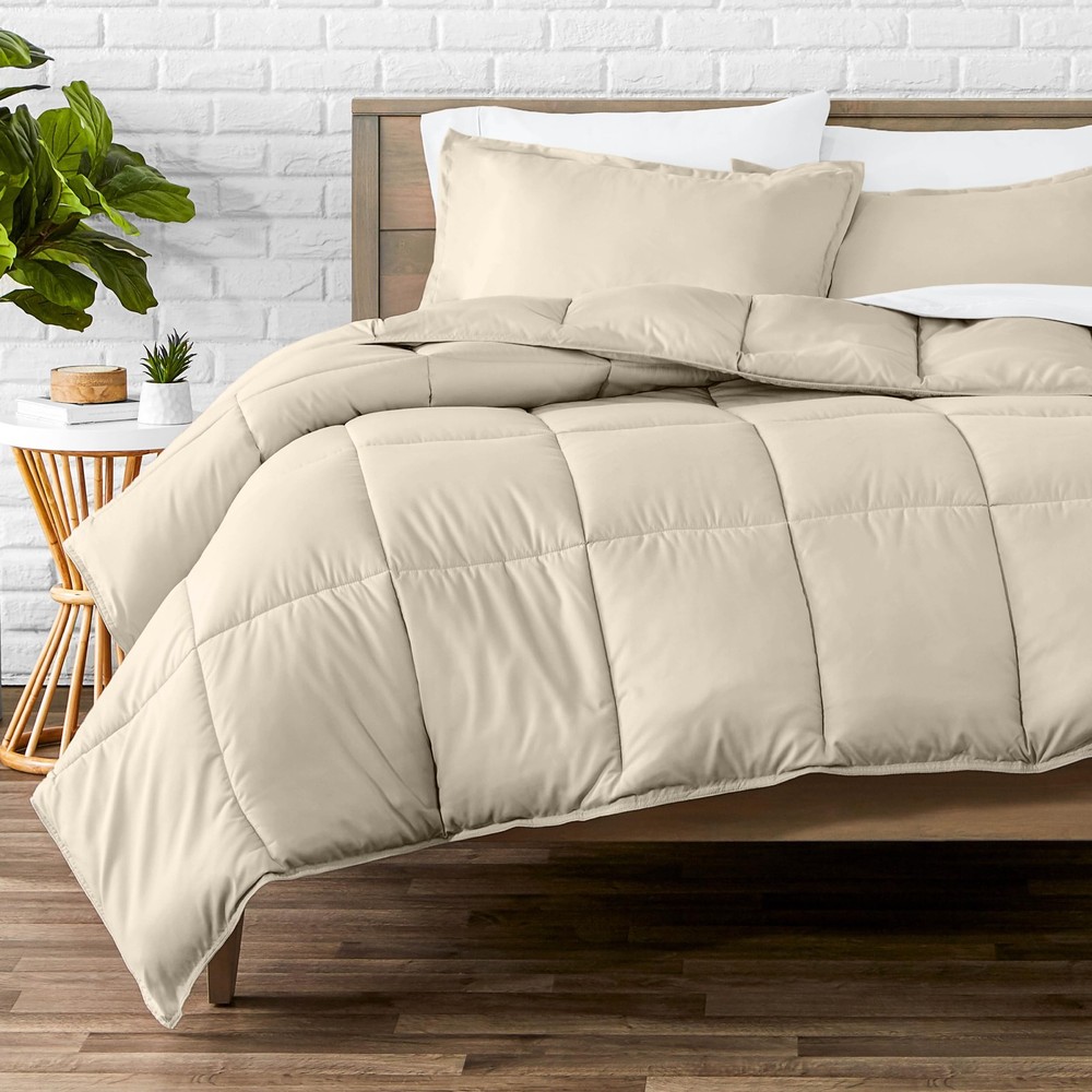 Guest Room Bedding Set Queen - Soft Goose Down Alternative Comforter