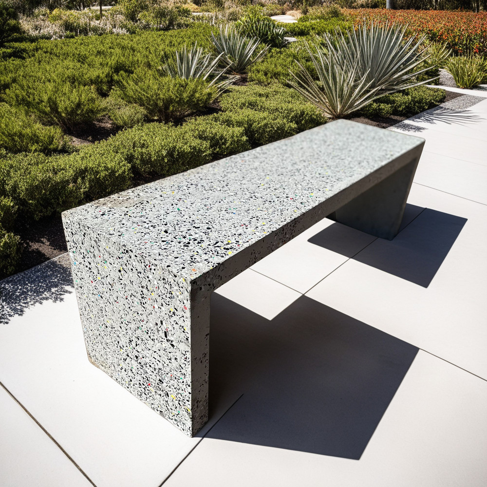 Terratico Eco-Concrete Park Bench (1 total)