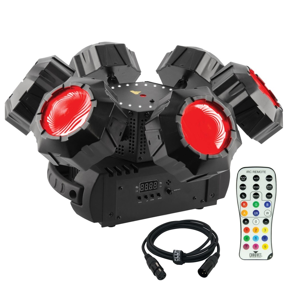 Chauvet DJ Helicopter Q6 Rotating Multi-Effect Light + Infrared Remote Control