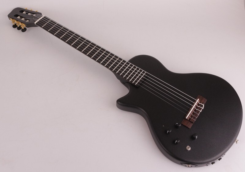 nylon string electric classical guitar  travel portable built in effect