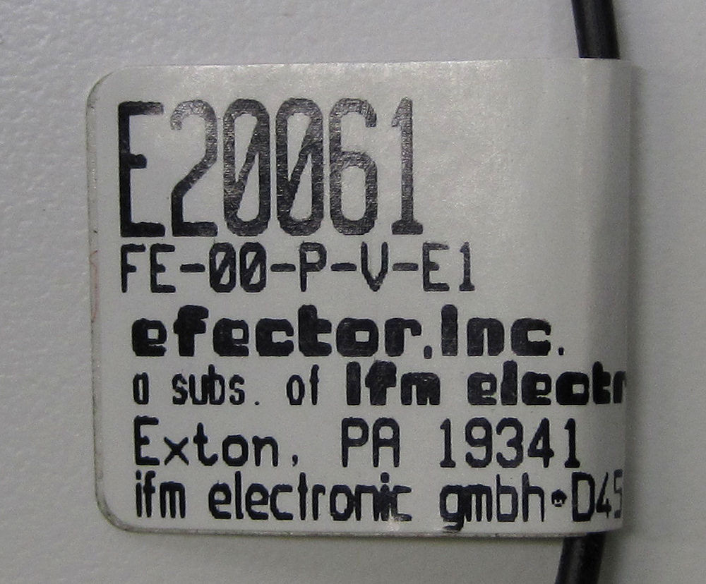 IFM Efector E20061 Fiber Optic Through-Beam Sensor, FE-00-P-V-E1