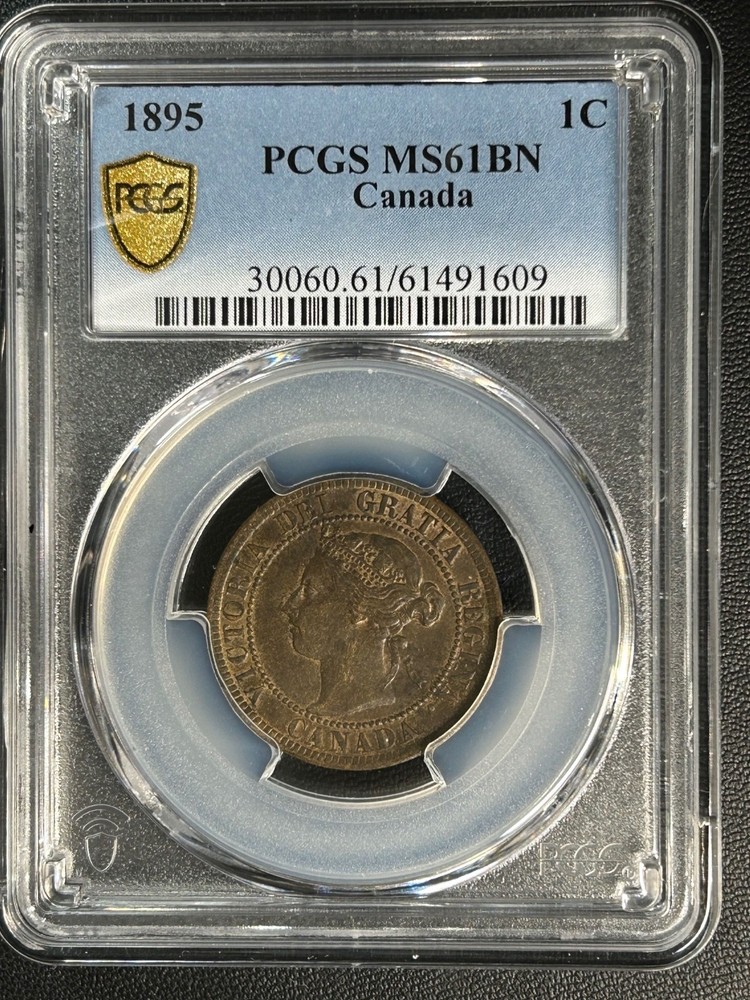 1895 CANADA LARGE CENT PCGS MS-61 BN