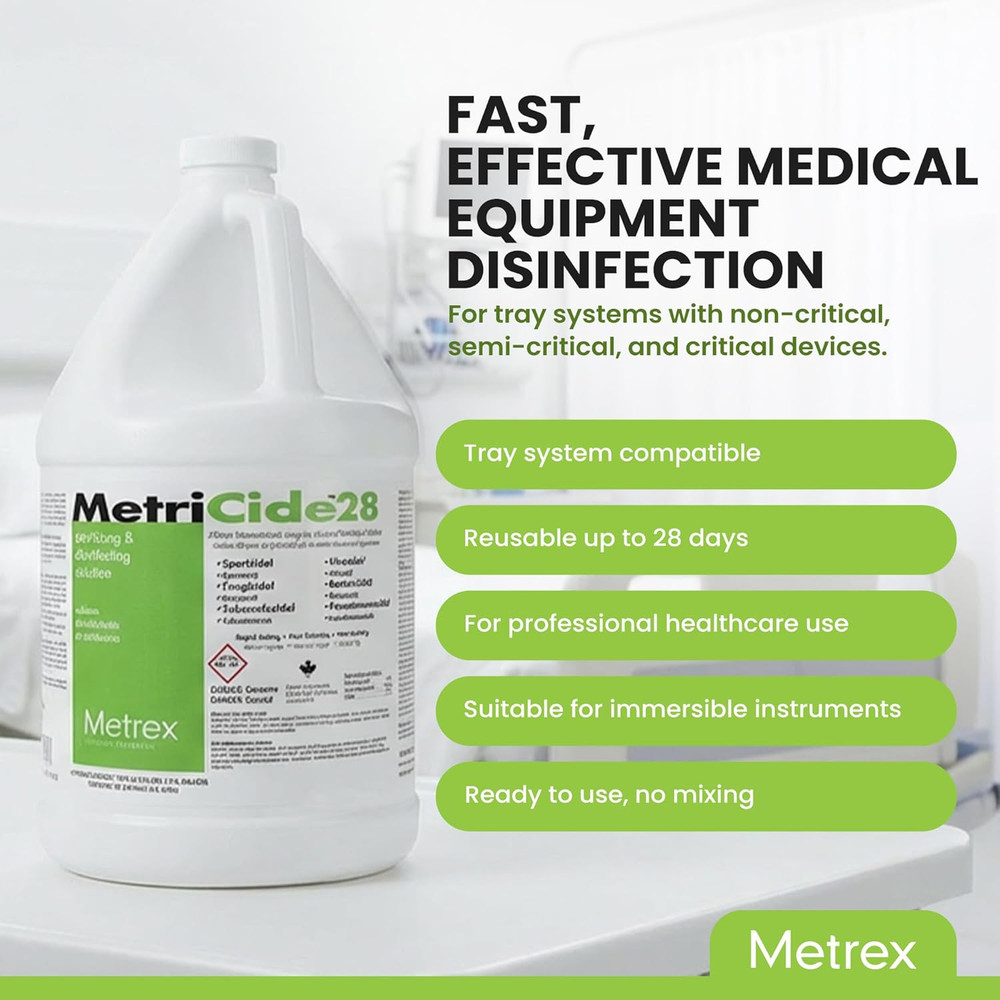 Metricide 28 High-Level Sterilizing & Disinfecting Solution – 2.5% Glutaraldehyd