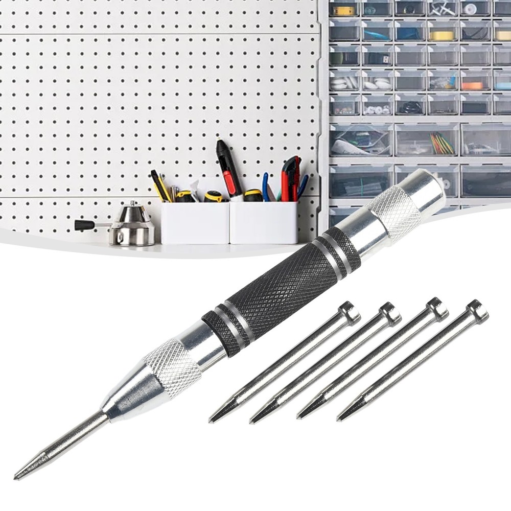Adjustable Spring Loaded Centre Punch for Effortless Marking and Punching