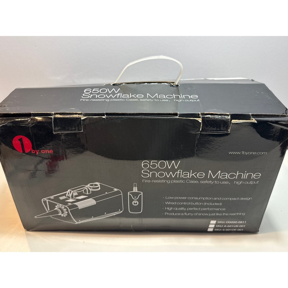 New! 1 By One 650W Snowflake Machine