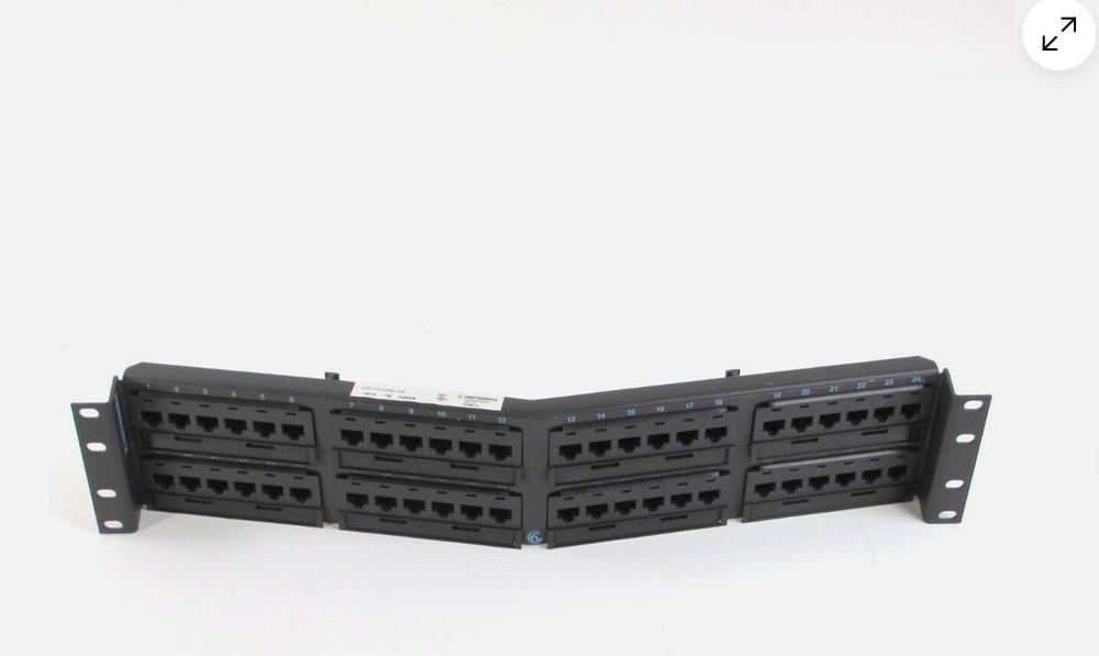 ORTRONICS OR-PHA66U48 48 ANGLE0D MODULAR PANEL CLARITY CAT6 , MANAGEMENT BAR