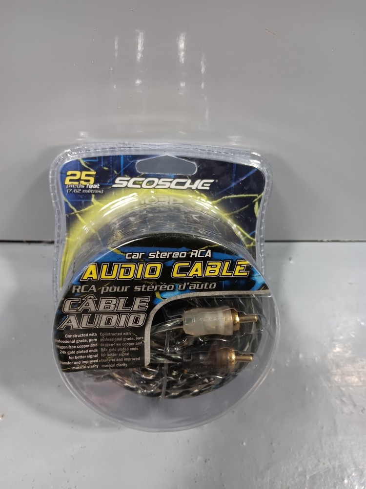 SCOSCHE CAR STEREO RCA AUDIO CABLE A25CAF