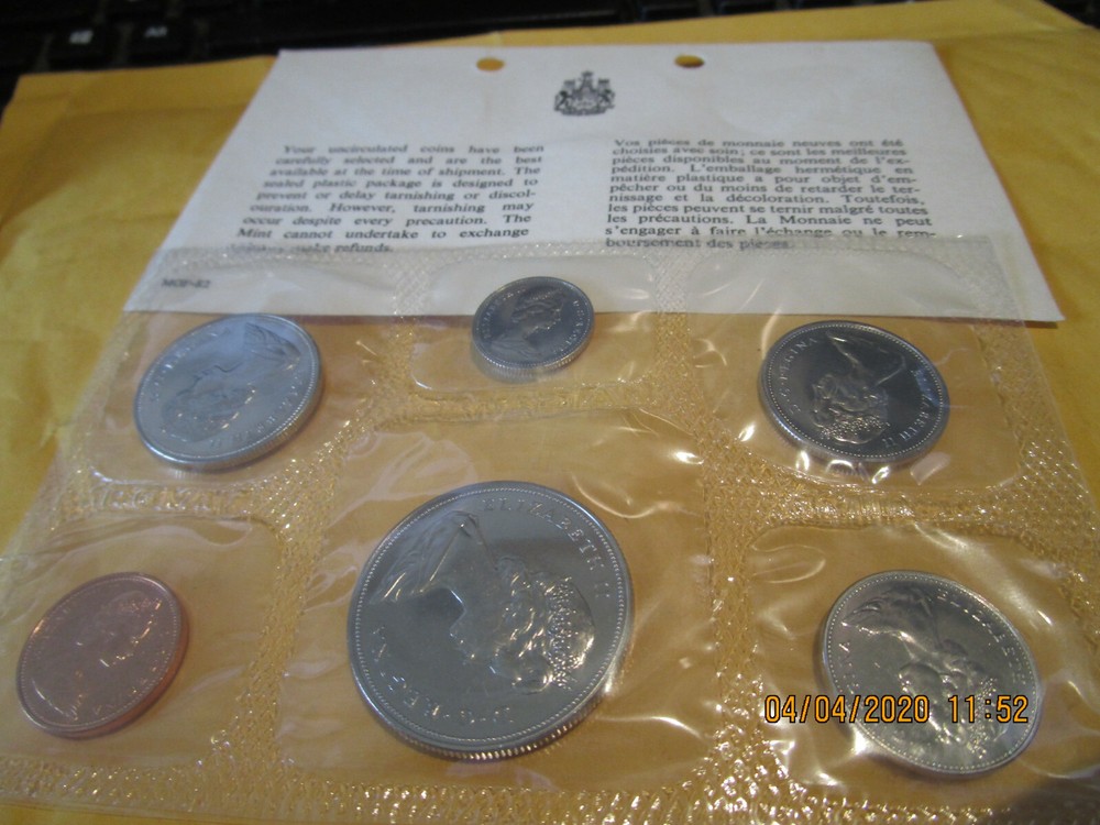 1970 Canadian Mint Set +++++  6 Coins