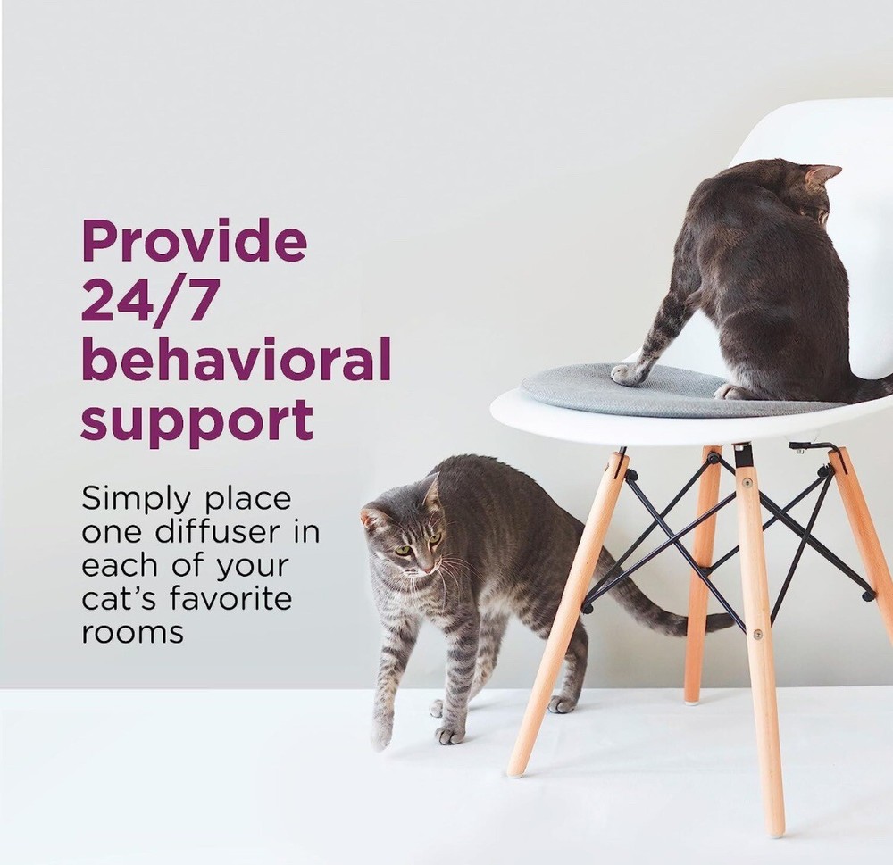 3Pack Comfort Zone Multi-Cat Calming Diffuser Refills for Soothing Reduce Stress