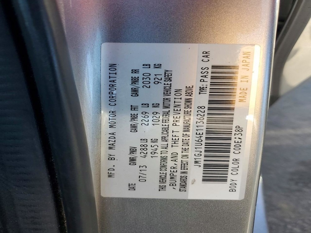 CONTROL PANEL OEM 14-15 MAZDA 6 1YR WRNTY