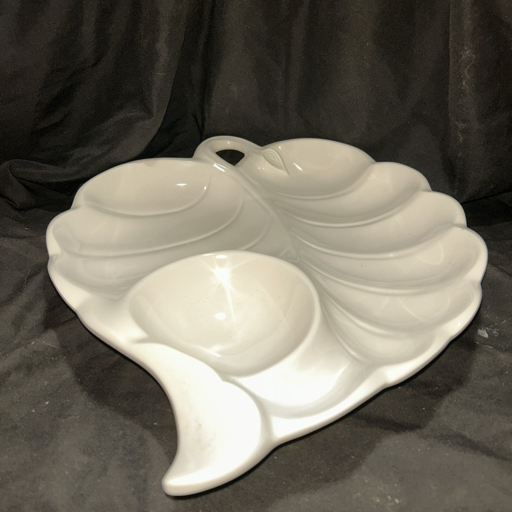 Ceramic Leaf Chip & Dip Tray Japan