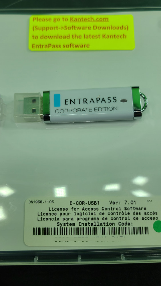 (NEW & SEALED) Kantech E-COR-V7 EntraPass Corporate Edition V7 Software