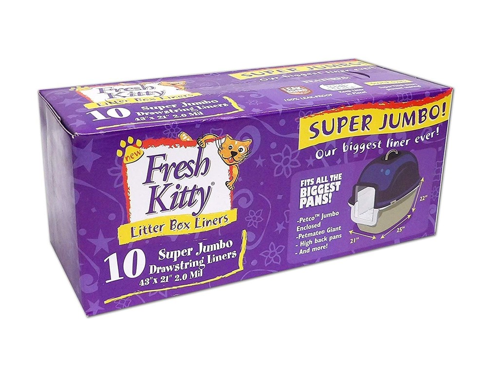 Jumbo Thick Drawstring Scented Cat Litter - Easy Cleanup  Durable