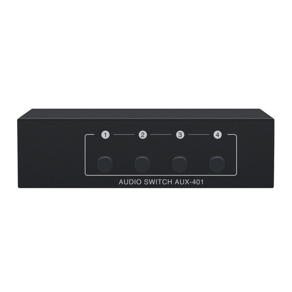 1* Stereo Audio Switcher 4 in 1 Out A/B Analog For Multi-source Switching