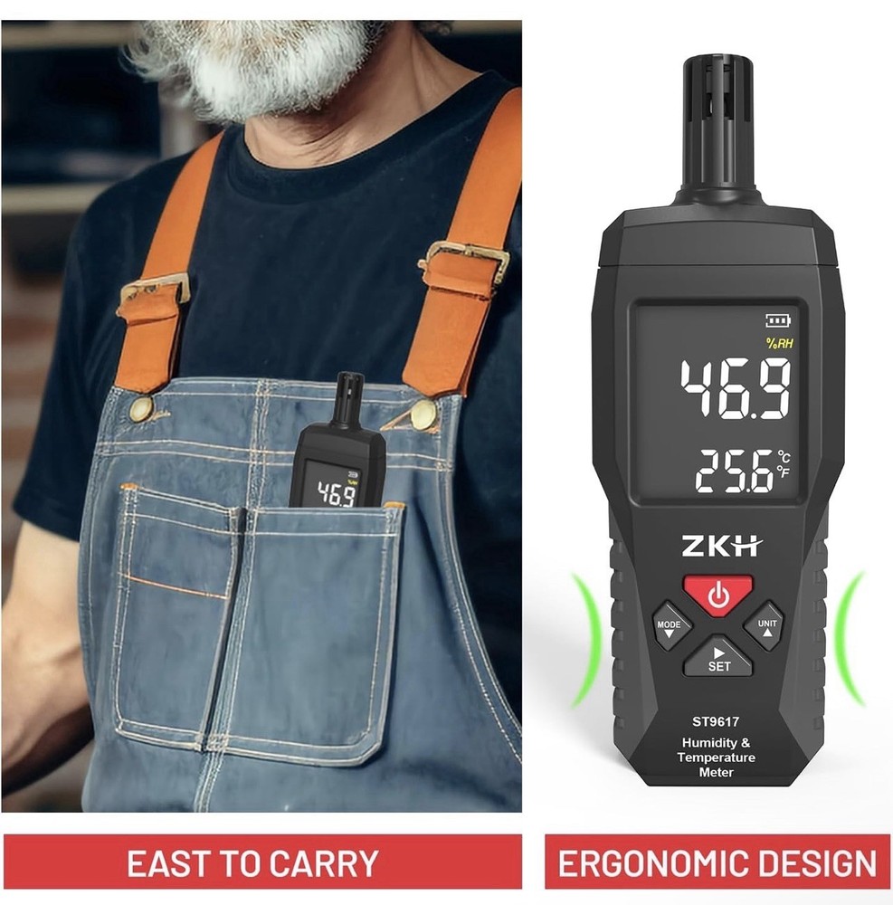 Handheld Digital Thermometer For Temperature Humidity Hygrometer Meter - NEW