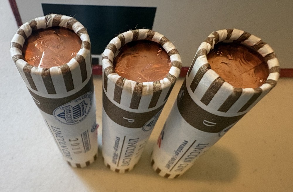 2010 Lincoln Cent Rolls. *3 Rolls. (2)-D, (1)-P.