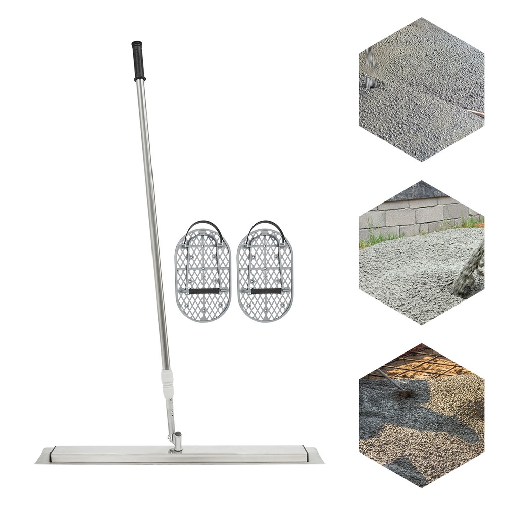 Long Handle Concrete Trowel with Adjustable Pole for Smooth Finishing