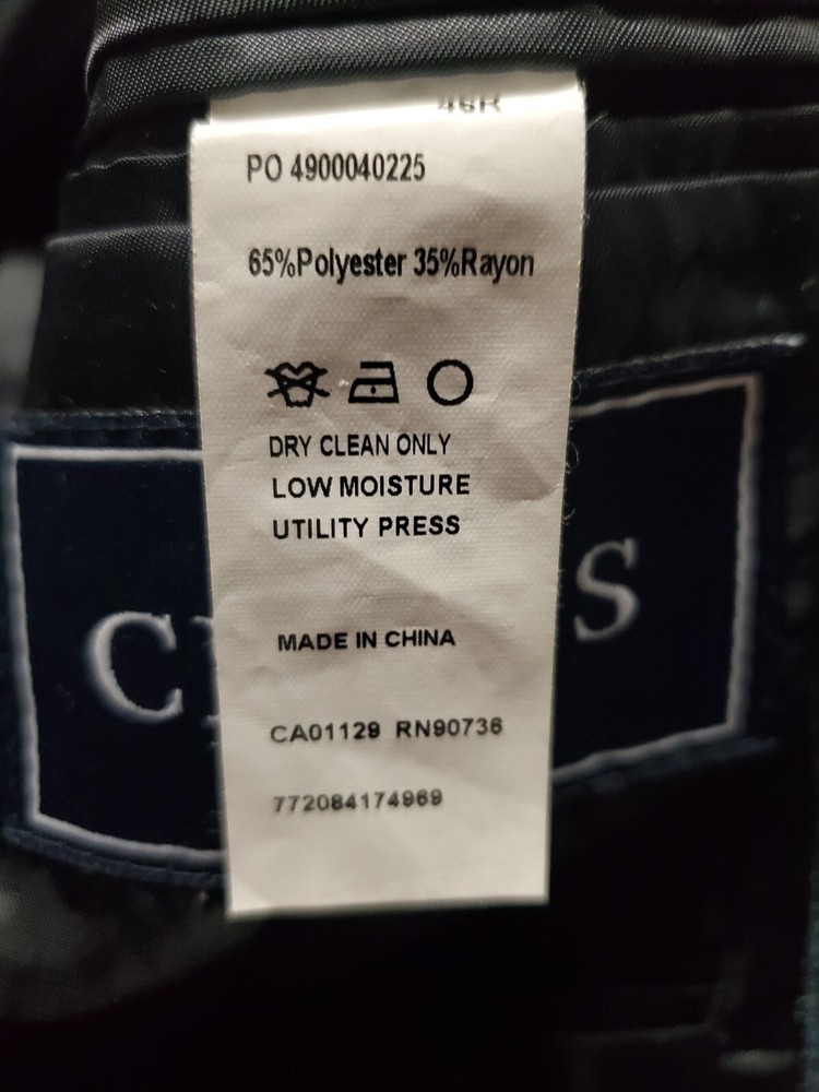 Suit Jacket - Blazer - Men - Chaps - Blue - Size 42R