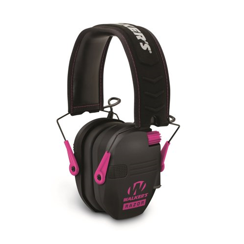 Walker's Razor Slim Electronic Shooting Muffs 3-Pack, Pink