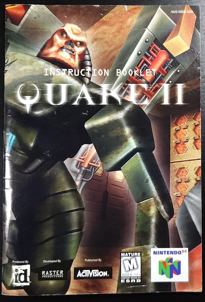 Quake II | Nintendo 64 | N64 | Manual | Authentic | Original