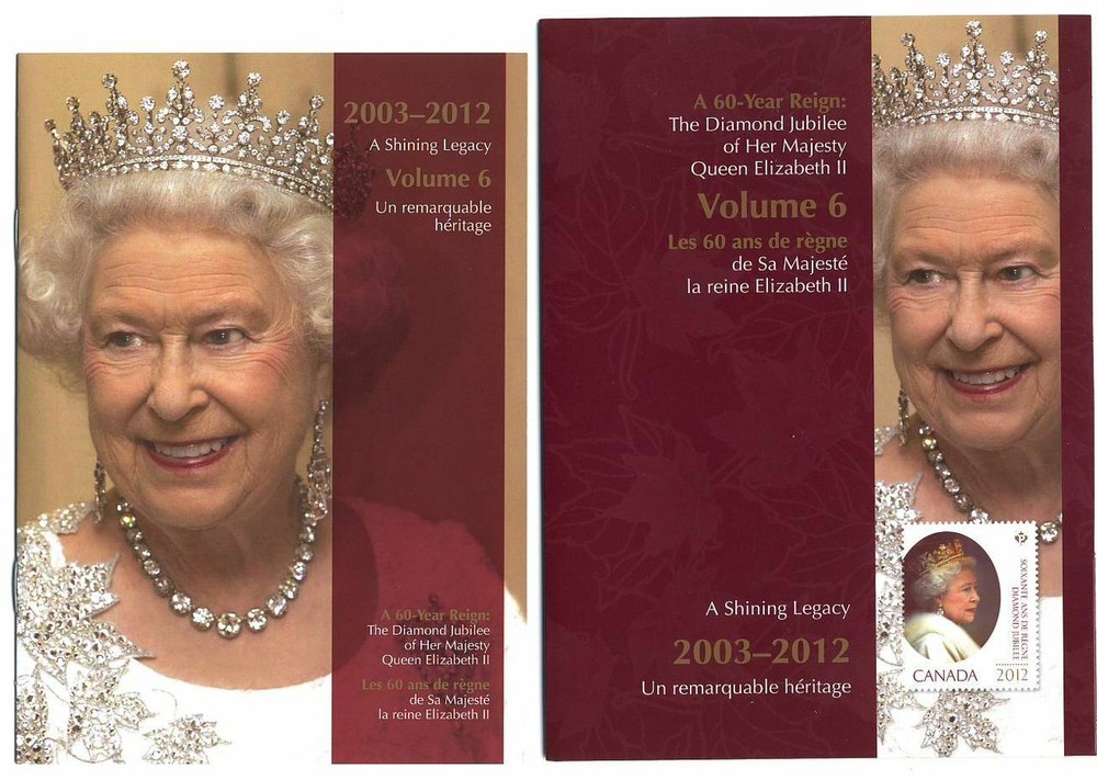 Canada 2012 = QUEEN Elizabeth ll Diamond Jubilee = KEEPSAKE folder Volume #6